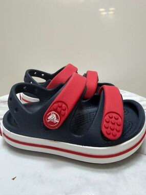 CROCS Crocband Kids Navy and Red Sandal